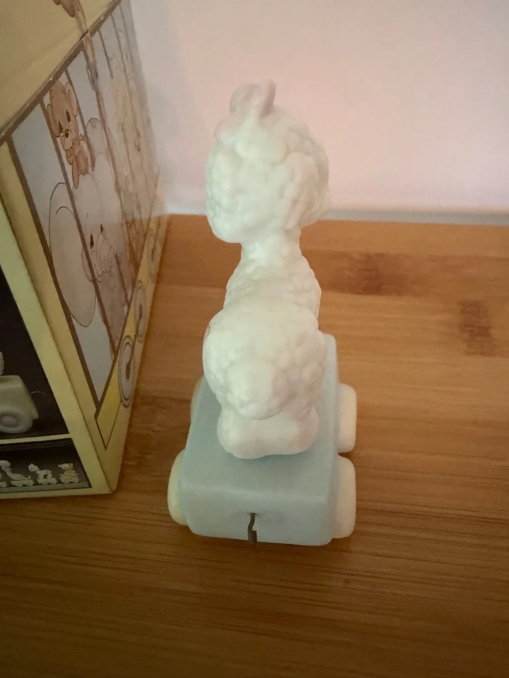 Enesco Precious Moments Happy Birthday Little Lamb Age 1 Train Figurine. 1985